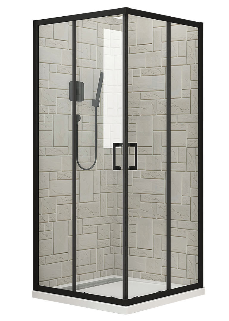 Tus paravan SGL-2002 90x90 - BLACK 6mm