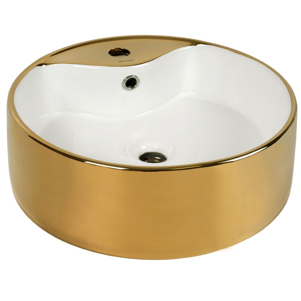 Umivaonik umetnicki 460*460*145 HIDROSAN [WK-GD134 - Gold-White]