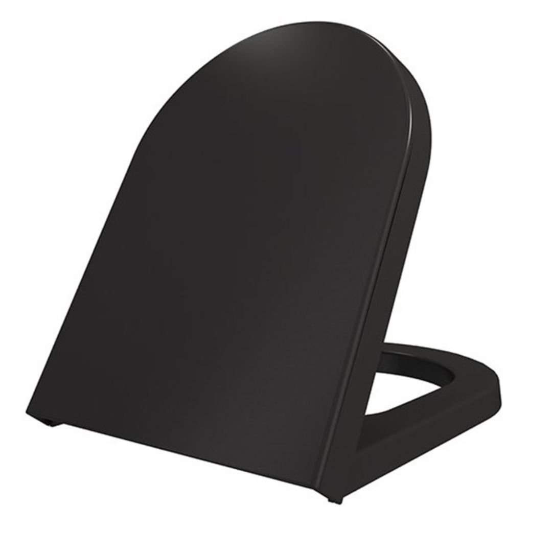 Wc daska BOCCHI - TONDO [softclose, crna, mat]