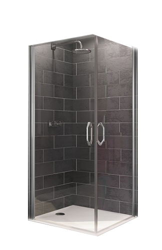 Tus paravan HUPPE - X1-190 polovina 80cm [hrom,transp]