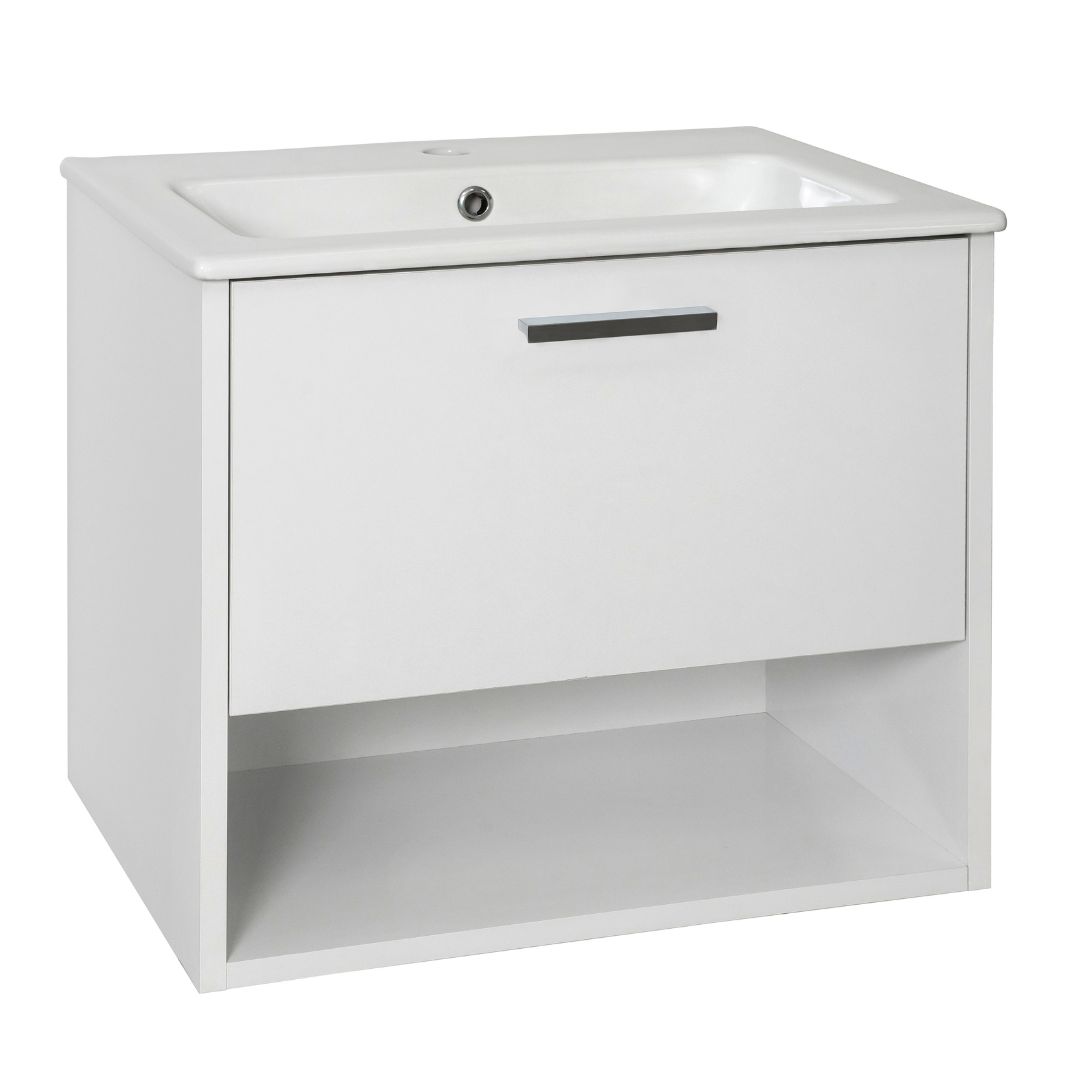 Ormaric konzolni IBANIO - NOVA white 80cm + umivaonik [44080]