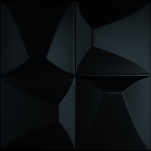 Zidna plocica NARES BLACK  GLOSS 25x25 [sjaj]