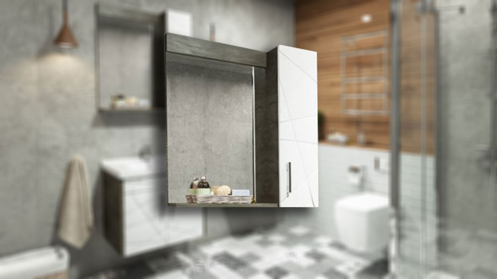 Ogledalo ormaric AQUANIL - VICTORIA 65cm