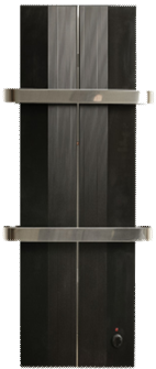 Radijator FINESA 404x800 - crni MONO - crna prečka