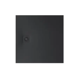 Tus kada   80x80/2.6cm ROCA - Terran STONEX sa sifonom (crna) [APA0132032001400]