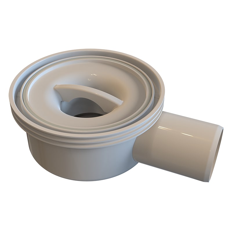 Pvc slivnik F50 horizontalni (ultra niski) ISAFLEX 7152