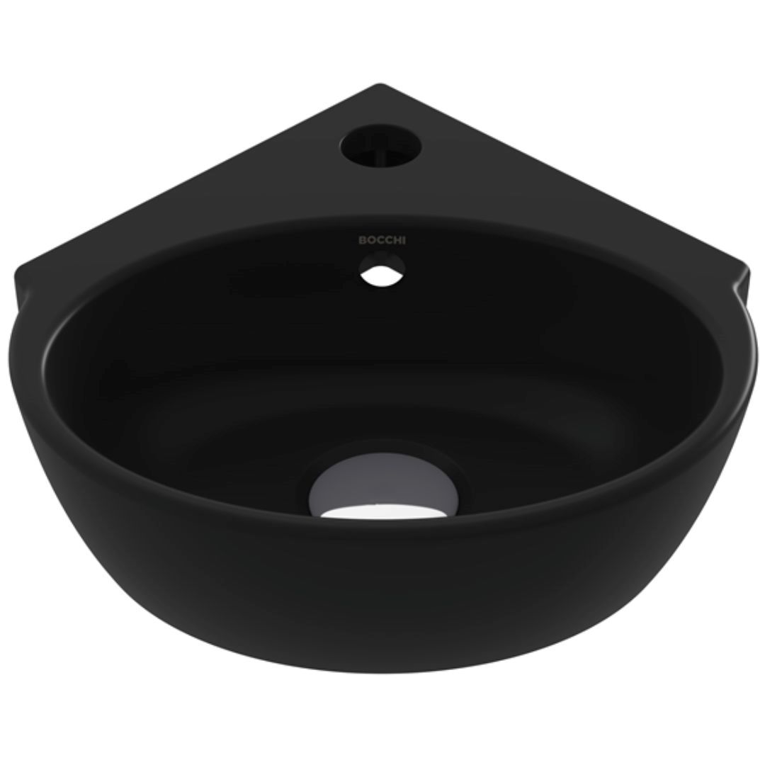 Umivaonik umetnicki ugaoni BOCCHI - ARCH [1392-004-0126][black, matt]
