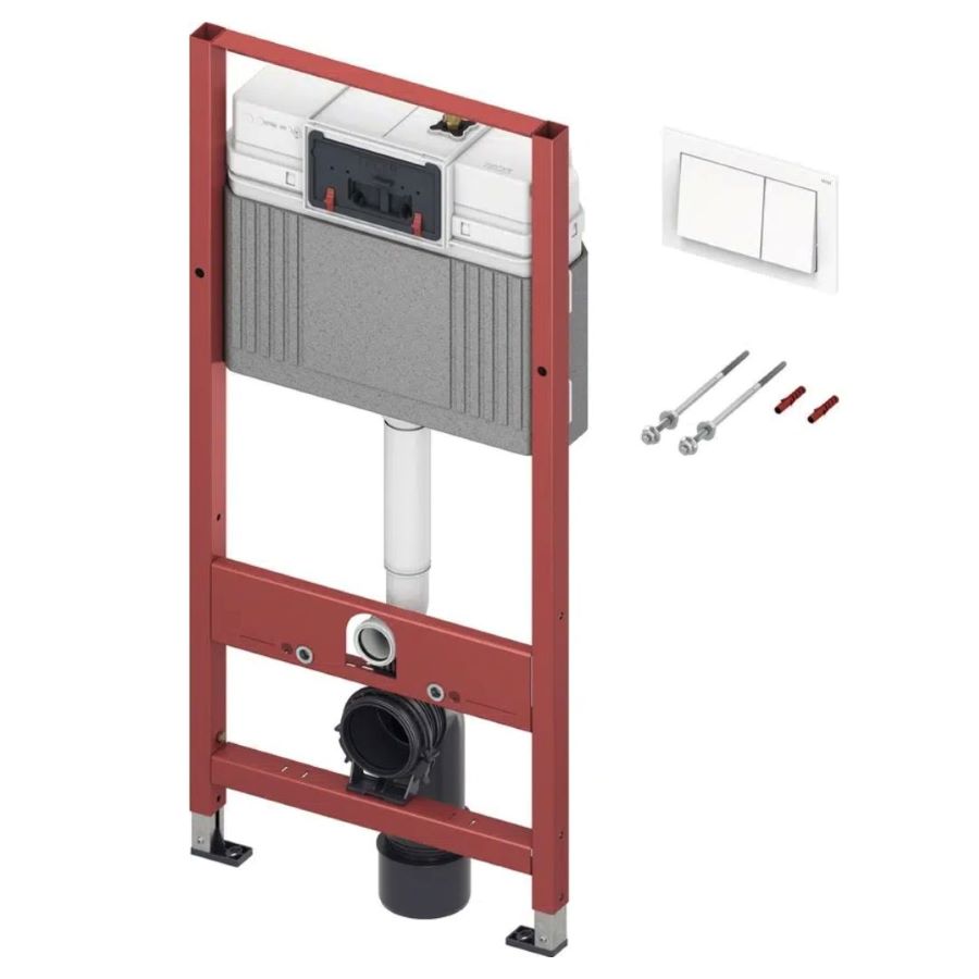 Vodokotlic ugradni za suvu ugradnju TECE base sa belom tipkom [9400400]