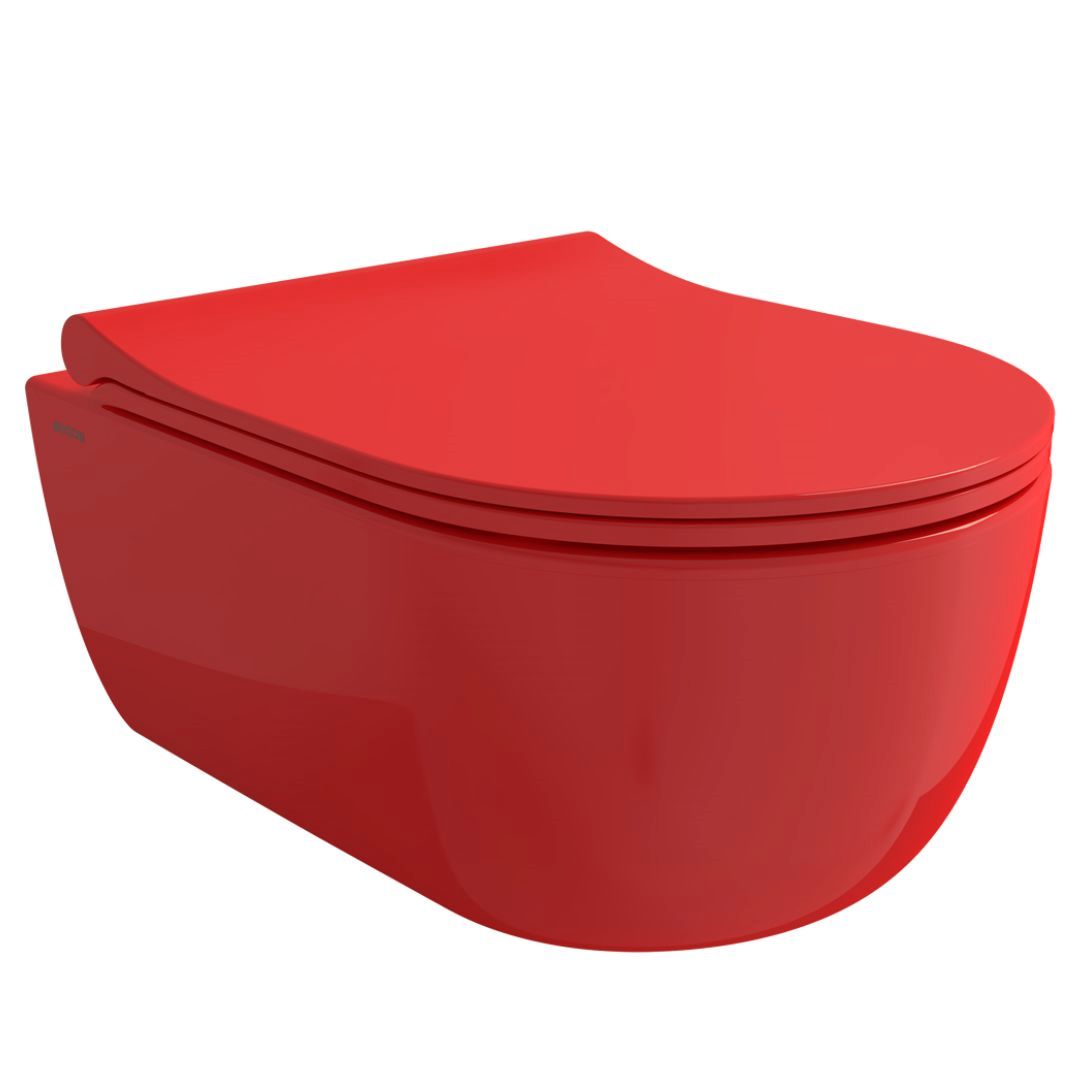 Wc solja konzolna BOCCHI - TONDO [1417-019-0129][red, glossy]